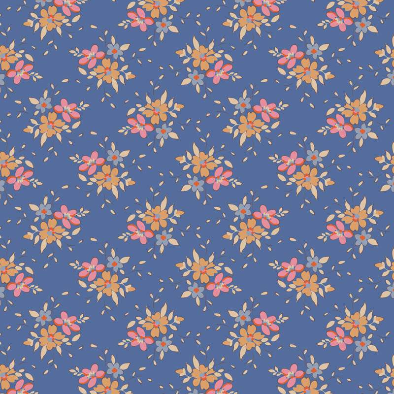 Tilda Creating Memories, Summer and Ocean Blues, Frida Blue Tilda Fabrics - 1 Tilda Creating Memories, Summer and Ocean Blues, Frida Blue Tilda Fabrics - 1