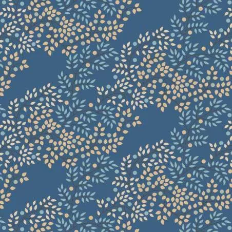 Tilda Creating Memories, Summer and Ocean Blues, Berrytangle Prussian Tilda Fabrics - 1