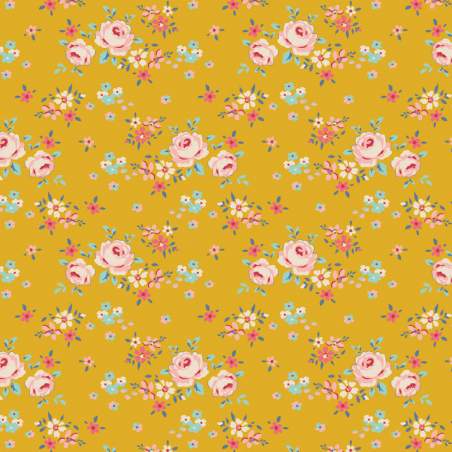 Tilda Creating Memories, Spring & Easter Pastels, Gracie Yellow Tilda Fabrics - 1