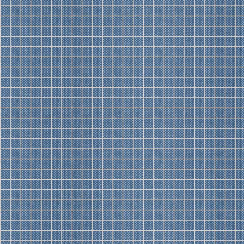 Tilda Creating Memories, Summer and Ocean Blues, Plaid Blue Tilda Fabrics - 1