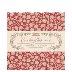 Tilda Creating Memories, Winter Reds and Greens, CharmPack 32 Quadrati Tilda Fabrics - 1