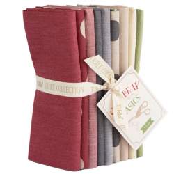 Tilda Creating Memories, Winter Reds and Greens, 9 Fat Quarter Chambray Tilda Fabrics - 1