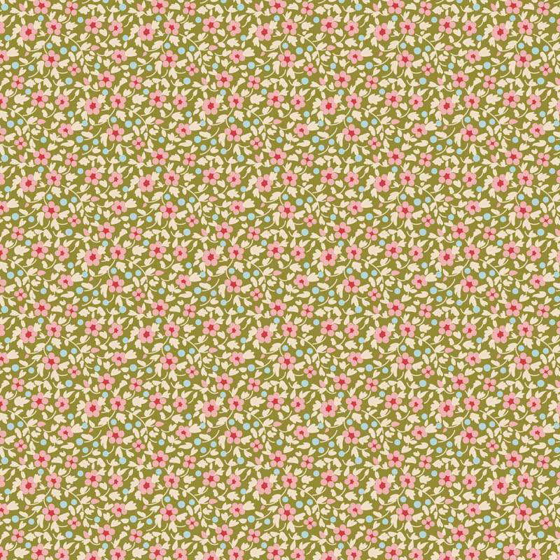 Tilda Creating Memories, Spring & Easter Pastels, Brie Green Tilda Fabrics - 1