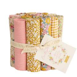 Tilda Creating Memories, Spring & Easter Pastels, 16 Fat Eight Roll Tilda Fabrics - 1