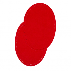 Bohin, Toppe Ovali Scamosciate 9,5x14 cm, Rosse Bohin - 2