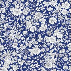 Emily Belle Jewel Tones Sapphire, Tessuto Blu Zaffiro con piccoli fiori azzurri - Liberty Quilting Liberty Fabrics - 1
