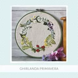 Ghirlanda Primavera - Cartamodello PDF di Ricamo Classico