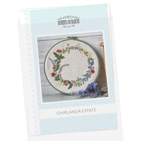 Ghirlanda Estate - Cartamodello Stampato di Ricamo Classico