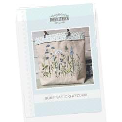 Borsina Prato Azzurro - Cartamodello Stampato di Ricamo Classico