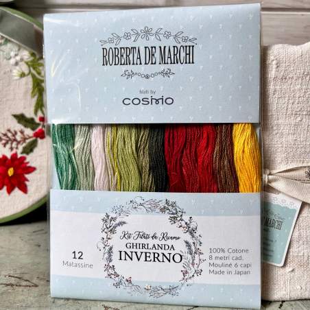 Ghirlanda Inverno - Kit 12 filati Mouliné