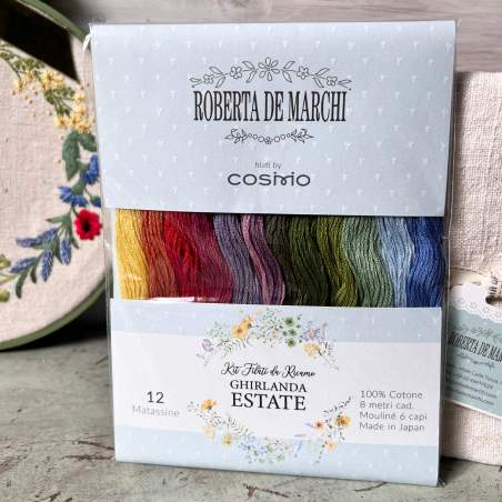 Ghirlanda Estate - Kit 12 filati Mouliné
