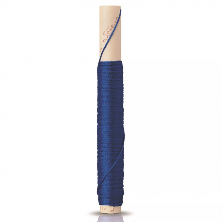 Filo di seta da ricamo a 3 capi n.25 da 15 m, blu regale - Soie et