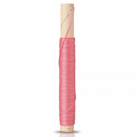 Filo di seta da ricamo a 3 capi n.25 da 15 m, rosa cupido - Soie et