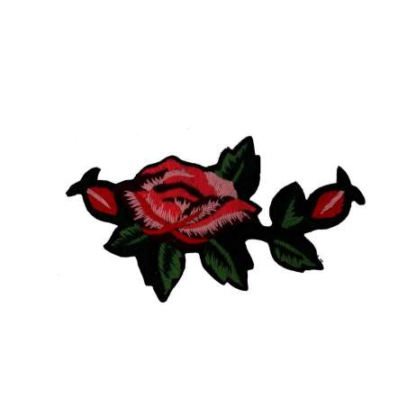 Bohin, Patch termoadesiva con motivo rosa , 9 cm