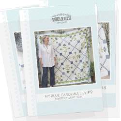 My Blue Carolina Lily - Mystery Quilt 2024 - Patrón impreso