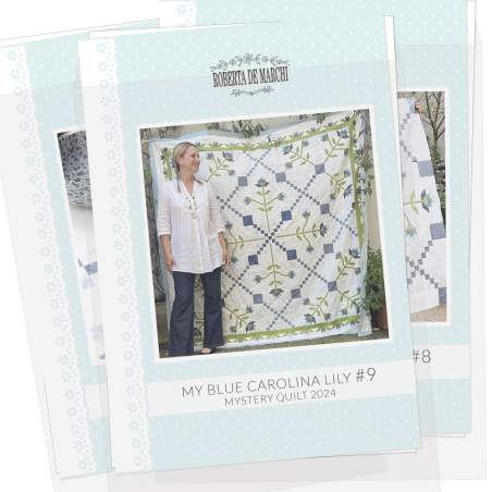 My Blue Carolina Lily - Mystery Quilt 2024 - Cartamodello stampato