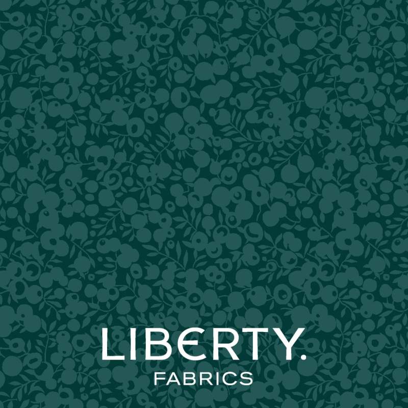 Wiltshire Shadow Jade, tessuto verde giada tono su tono - Liberty Fabrics