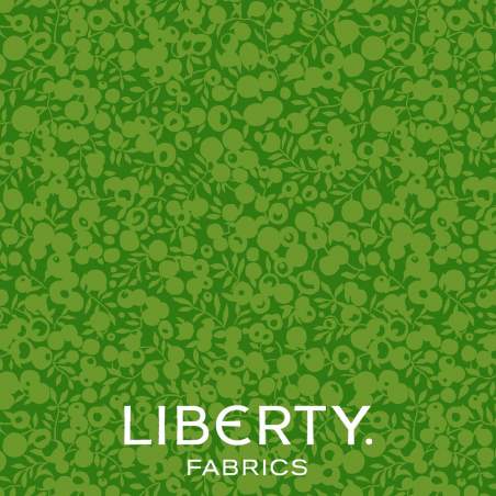 Wiltshire Shadow Apple, tessuto verde mela tono su tono - Liberty Fabrics
