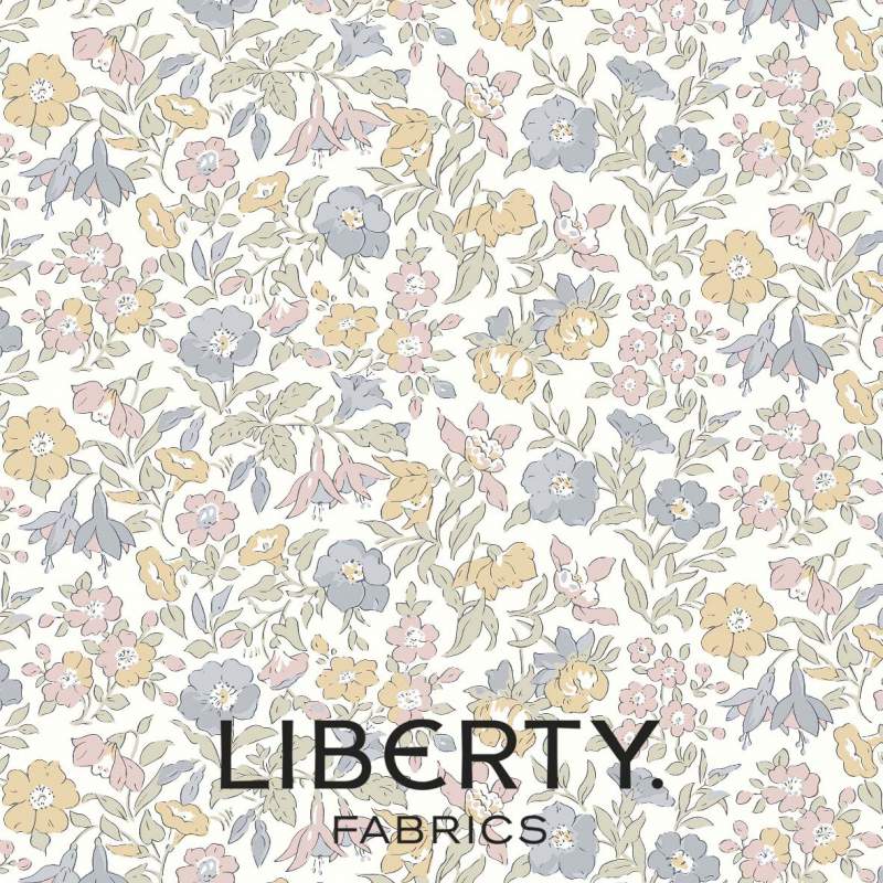 Flower Show Pebble, Mamie Flower Liberty Fabrics - 1 Flower Show Pebble, Mamie Flower Liberty Fabrics - 1