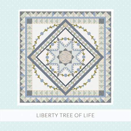 Liberty Tree of Life Quilt da 226 x 226 cm - Cartamodello PDF