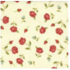 Moda Fabrics, Tessuto Crema con fiorellini rossi