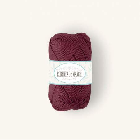Gomitolo 100% Cotone OEKO-TEX - 50 gr / 160 m - Maroon