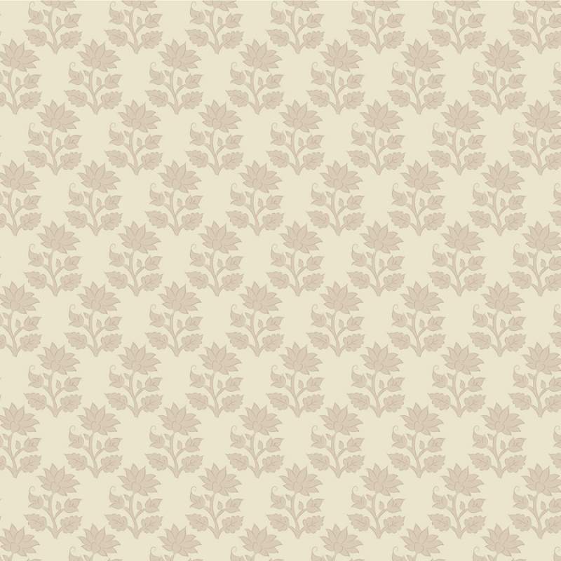 Tilda Sanctuary Mira Cream, Tessuto Beige con fiori tono su tono Tilda Fabrics - 1