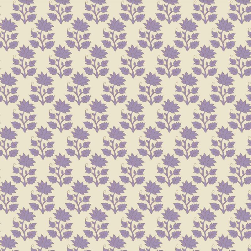 Tilda Sanctuary Mira Lavender, Tessuto con fiori Lilla Lavanda Tilda Fabrics - 1