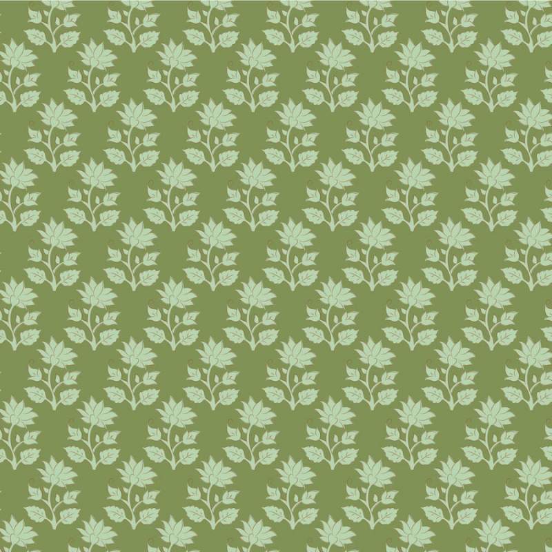 Tilda Sanctuary Mira Moss, Tessuto Verde Muschio con fiori tono su tono Tilda Fabrics - 1 Tilda Sanctuary Mira Moss, Tessuto Verde Muschio con fiori tono su tono Tilda Fabrics - 1