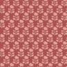 Tilda Sanctuary Mira Rhubarb, Tessuto Rosso Rabarbaro con fiori tono su tono Tilda Fabrics - 1