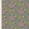 Tilda Sanctuary Sanctuary Greygreen, Tessuto Verde su Grigio con animali nella foresta Tilda Fabrics - 1