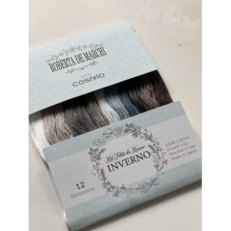 Kit Inverno - 12 Filati da Ricamo Mulinè Cosmo