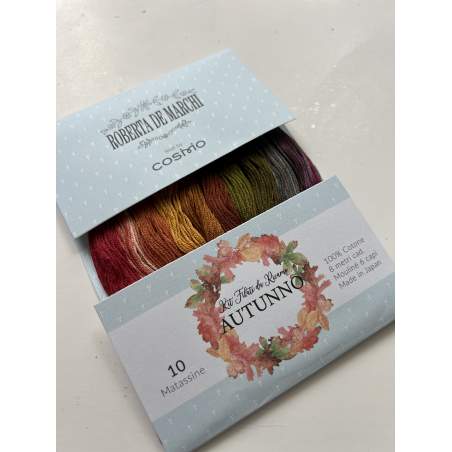 Kit Autunno - 10 Filati da Ricamo Mulinè Cosmo