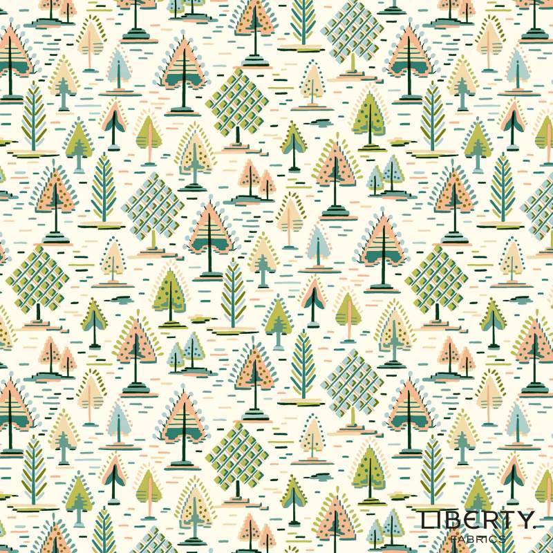 Tree of Life Arabella Tapestry Canopy Greens, Tessuto Verde con Alberi - Lyberty Fabrics Liberty Fabrics - 1 Tree of Life Arabella Tapestry Canopy Greens, Tessuto Verde con Alberi - Lyberty Fabrics Liberty Fabrics - 1