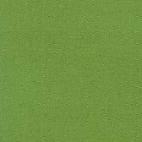 Kona Cotton Grass Green, Tessuto Verde erba Tinta Unita - Robert Kaufman