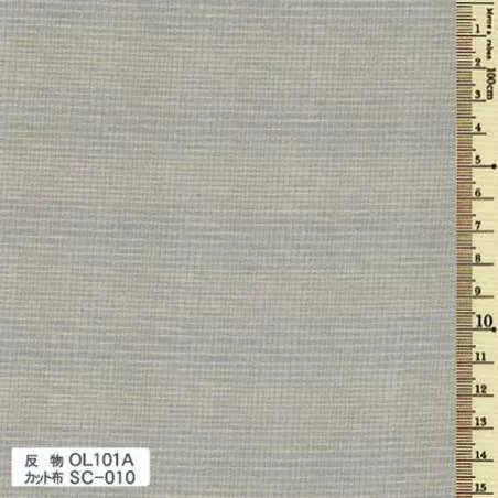 Tessuto Giapponese Tinto in Filo Grigio Azzurro sfumato a quadri