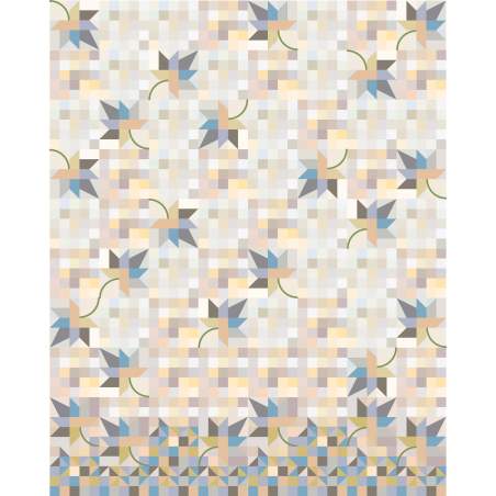 Falling Leaves - Kit per quilt da 65 x 81 1/4 pollici, circa 165 x 206 cm