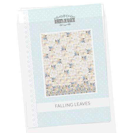 Falling Leaves Quilt da 65 x 81 1/4 pollici - Cartamodello Stampato