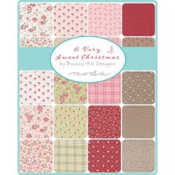 Pacchetto di 30 Fat Quarter da 45 x 55 cm di Natale - A Very Sweet Christmas, Moda Fabrics