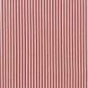 Tessuto a righe da 1,5 mm bianche e rosso Natale