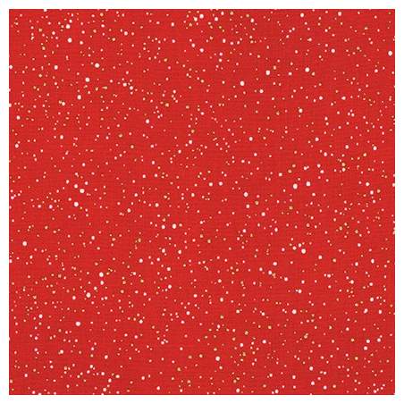 Holiday Charms Red, Tessuto Rosso w/metallic - Robert Kaufman Robert Kaufman - 1
