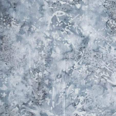 Tessuto Batik azzurro con sfumature astratte