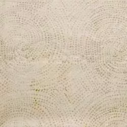 Tessuto Batik beige con pois a cerchi concentrici