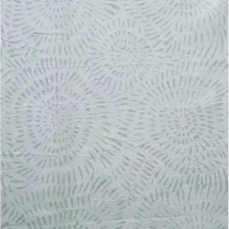 Tessuto Batik bianco latte con piccole linee a cerchi concentrici Roberta De Marchi - 1