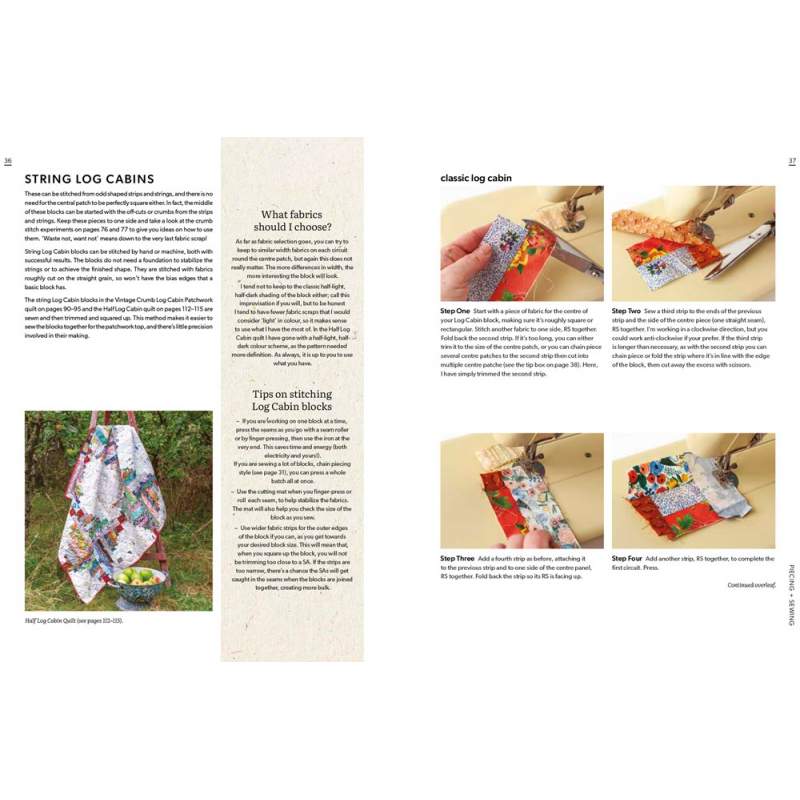 String Quilts - Sustainable patchwork projects using fabric scraps by Carolyn Forster Search Press - 4