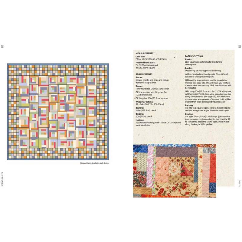 String Quilts - Sustainable patchwork projects using fabric scraps by Carolyn Forster Search Press - 10