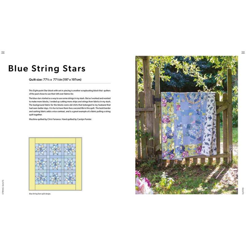 String Quilts - Sustainable patchwork projects using fabric scraps by Carolyn Forster Search Press - 12