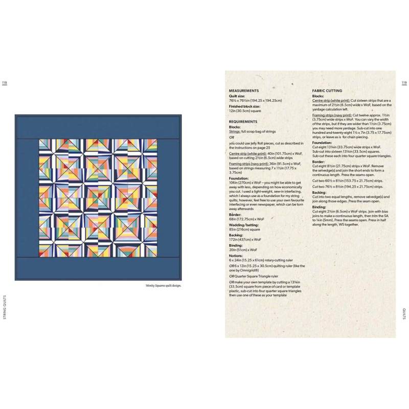 String Quilts - Sustainable patchwork projects using fabric scraps by Carolyn Forster Search Press - 16