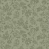 Cottage Linen 108 Vintage Floral, Tessuto Verde Salvia con disegni floreali stile vintage