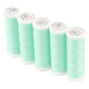 Set di 5 filati per cucire da 200m, Acquamarina 8051 - Ackermann Universal 120